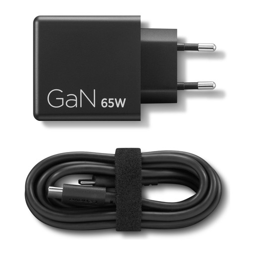 Lenovo Dual USB-C 65W GaN punjač, crni (40AW065BEU)