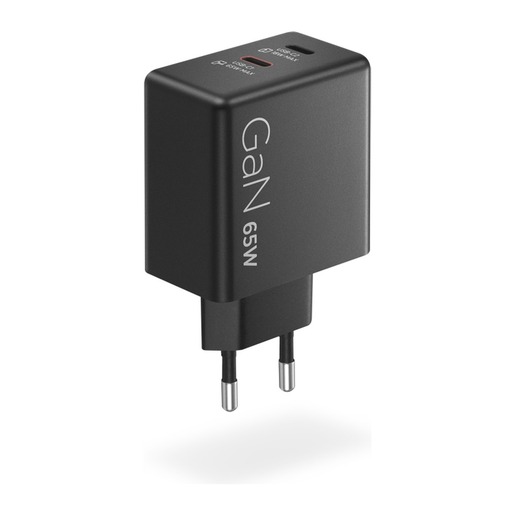 Lenovo Dual USB-C 65W GaN punjač, crni (40AW065BEU)