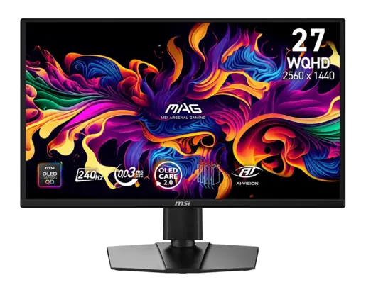 MSI 27" gaming monitor MAG 272QP QD-OLED X24, QHD, 240Hz, QD-OLED
