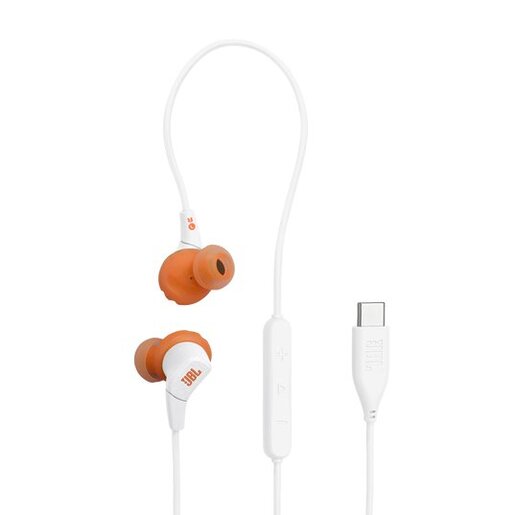 JBL Endurance Run 3 USB-C, In-Ear, žičane slušalice, bijele
