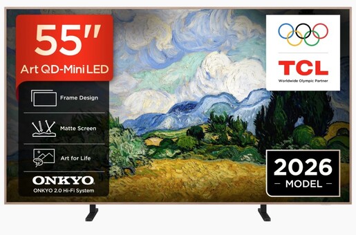 TCL 55" QD-Mini LED TV 55A400 Pro, NXTVISION, 4K, Google TV, 144Hz, ONKYO 2.0