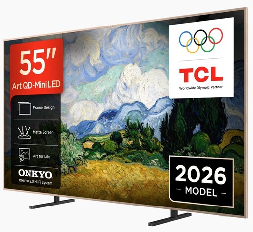 TCL 55" QD-Mini LED TV 55A400 Pro, NXTVISION, 4K, Google TV, 144Hz, ONKYO 2.0
