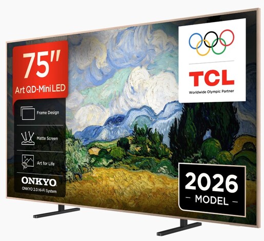 TCL 75" QD-Mini LED TV 75A400 Pro, NXTVISION, 4K, Google TV, 144Hz, ONKYO 2.0