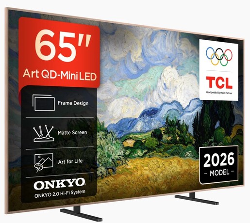 TCL 65" QD-Mini LED TV 65A400 Pro, NXTVISION, 4K, Google TV, 144Hz, ONKYO 2.0