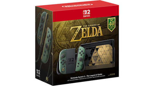 Nintendo Switch 2 Console - Legend Of Zelda 40th Anniversary Edition G/R
