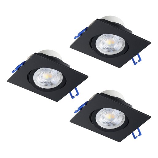 EGLO ugradbena/set 3 kom, LED, 3x4,8 W, 4000K, crna 'SALICETO'