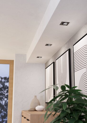 EGLO ugradbena/set 3 kom, LED, 3x4,8 W, 4000K, crna 'SALICETO'