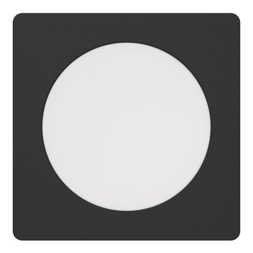 EGLO ugradbena/1, LED-CCT, 6,3 W, 119x119, crna 'FUEVA 6'