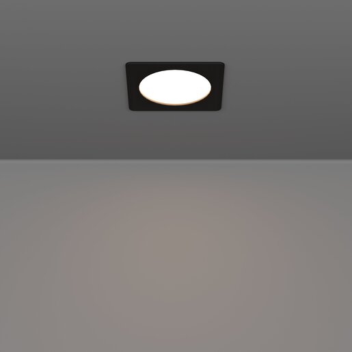 EGLO ugradbena/1, LED-CCT, 6,3 W, 119x119, crna 'FUEVA 6'