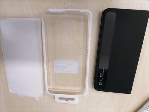 Clear View maska za Samsung Galaxy S21 crna EF-ZG991CBEGEE RA