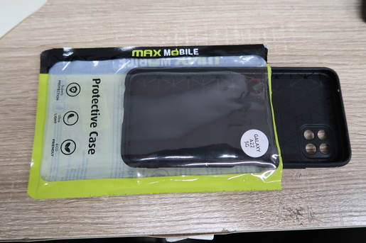 MM silikonska maska za Samsung Galaxy A22 5G, carbon fiber, crna RA