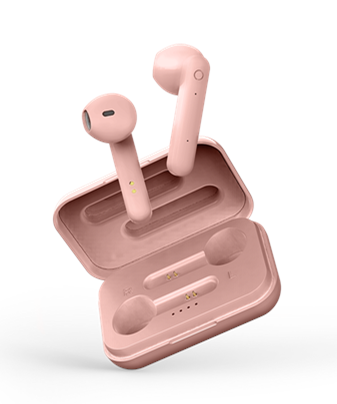 STREETZ slušalice TWS-106, mikrofon, Bluetooth, TWS, roze RT