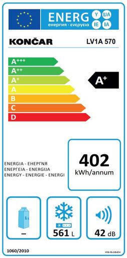 Končar zamrzivač LV1A 570 RO