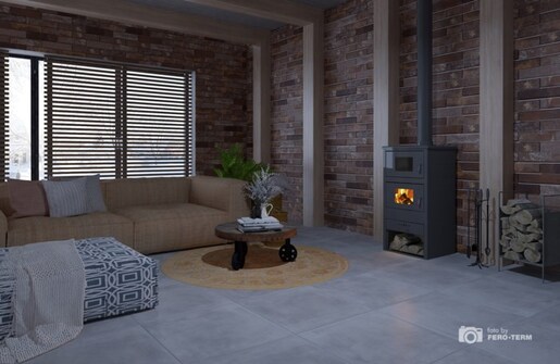 Terma kamin  Sparta 10-12 kW s pećnicom RO