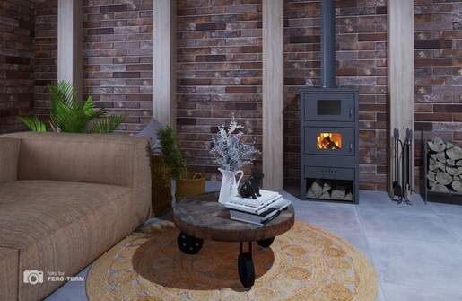 Terma kamin  Sparta 10-12 kW s pećnicom RO