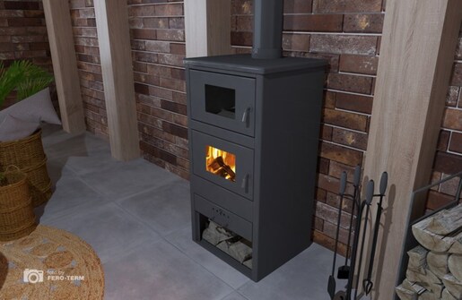 Terma kamin  Sparta 10-12 kW s pećnicom RO