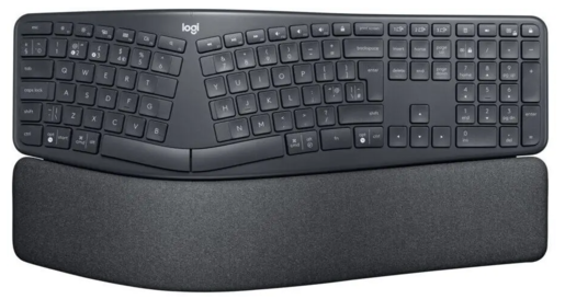 Logitech Ergo K860, 920-010108, ergonomska bežična tipkovnica, crna RT