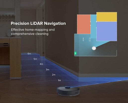 Roborock robotski usisavač S6 Pure crni RS