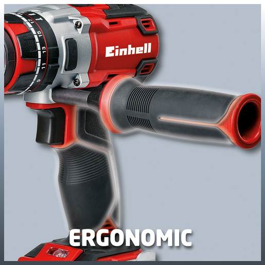 EINHELL akumulatorska udarna bušilica TE-CD 18 Li-i Brushless - Solo Power X-Change, bez baterije i punjača (18 V, 2 brzine, LED svjetlo, 60 Nm) RT