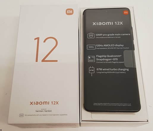 Xiaomi 12X 8GB/128GB sivi, mobitel RT