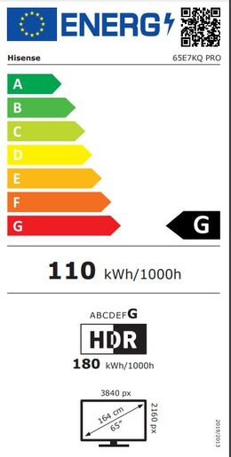 Hisense 65E7KQ PRO, UHD, Quantum Dot, 4K, Smart TV RA
