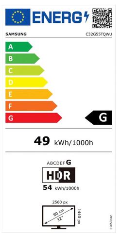 Samsung monitor Odyssey LC32G55TQBUXEN, VA, WQHD, 1ms, 144Hz, HDMI, DP, zakrivljeni RO
