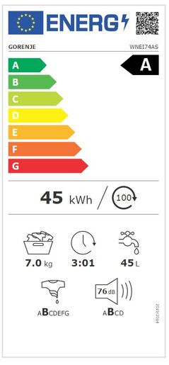 Gorenje perilica rublja WNEI74AS RA