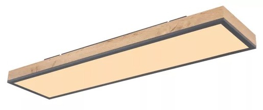 Stropna svjetiljka DORO (80x20 cm), LED, IP20, smeđa RA