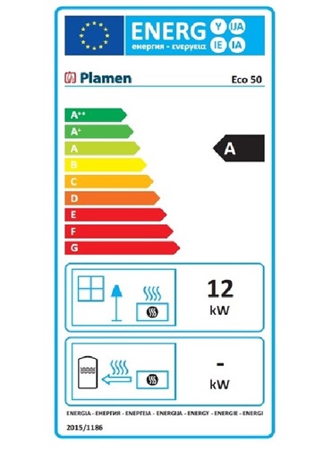 Plamen kamin Eco 50 crni emajlirani RA
