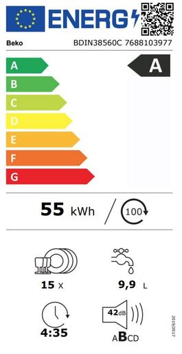 Beko perilica posuđa BDIN38560C RS
