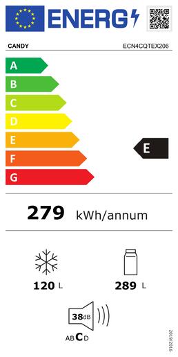 Candy hladnjak ECN4CQTEX206 RA