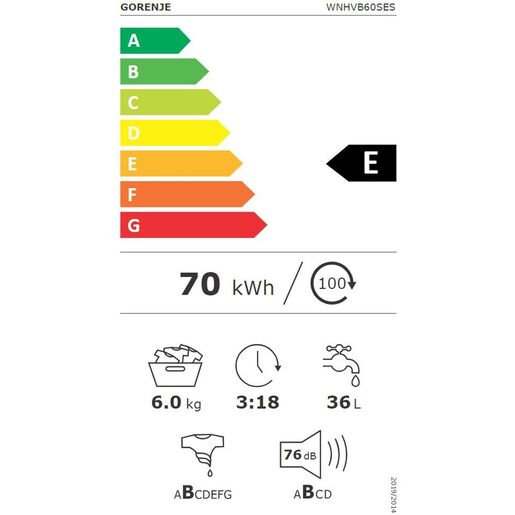 Gorenje perilica rublja WNHVB60SES RA