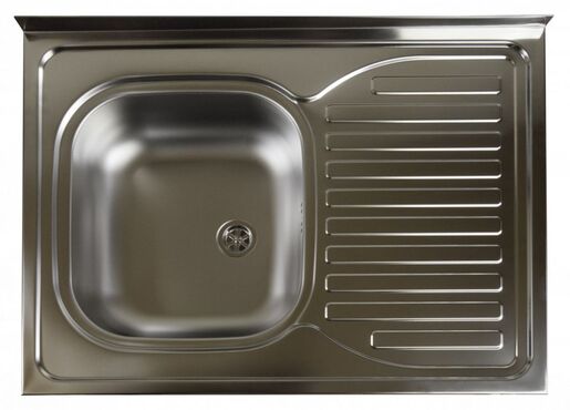 SINK SOLUTION nasadni sudoper CLASIC 80 x 60 cm, 1x, lijevi, inox RO