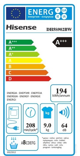 Hisense sušilica rublja DH5S902BW RA