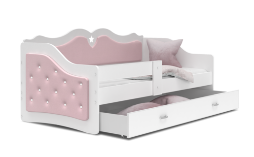 Dječji tapicirani krevet LILI EXCLUSIVE 160*80 cm - rozi RA