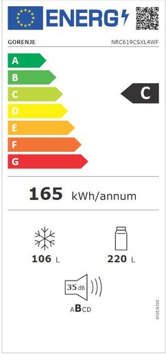 Gorenje hladnjak NRC619CSXL4WF RO