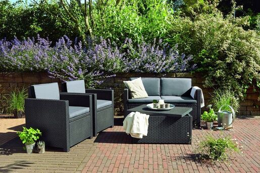 KETER Monaco vrtna garnitura 4/1, tamno siva RA