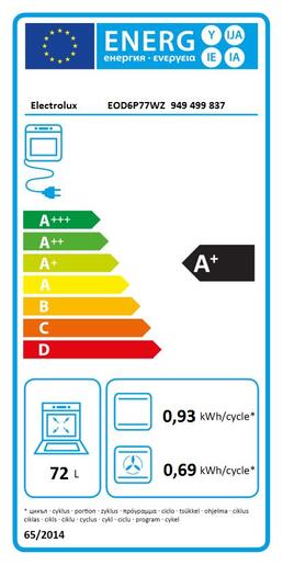 Electrolux pećnica EOD6P77WZ RA