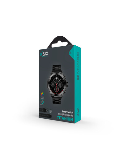 KSIX smartwatch Titanium crni, pametni sat RA