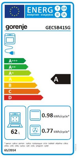 Gorenje štednjak GEC5B41SG RO