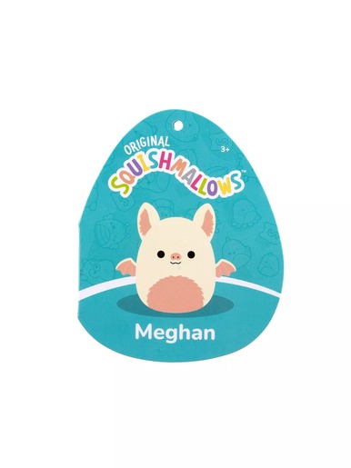 Squishmallows - Meghan - Krem-roza šišmiš s čupavim trbuščićem - 40cm RA