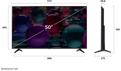 LG 55" UHD AI TV 55UA73003LA, 4K UHD, webOS Smart TV, HDR10 RA