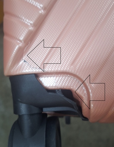 Putni kofer large, zlatni RO