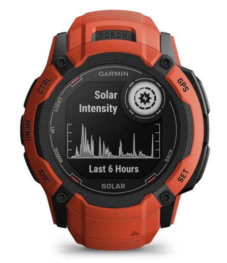Garmin Instinct 2X SOLAR Flame Red, 50mm, 010-02805-01, pametni sat RA