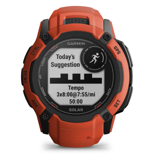 Garmin Instinct 2X SOLAR Flame Red, 50mm, 010-02805-01, pametni sat RA
