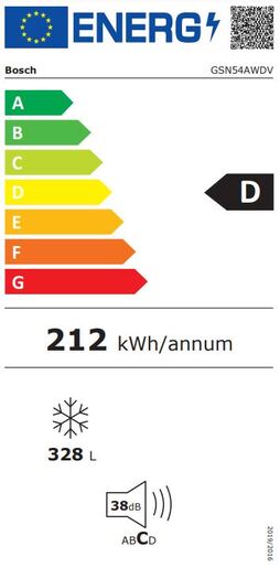 Bosch zamrzivač GSN54AWDV RA