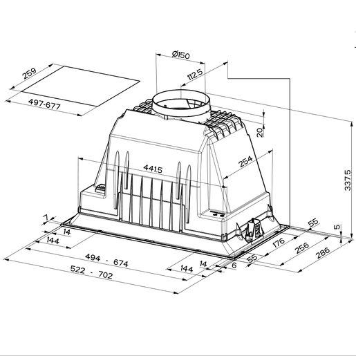 Faber napa Inka Plus HCS X A70 RA