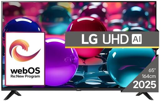 LG 65" UHD AI TV 65UA73003LA, 4K UHD, webOS Smart TV, HDR10 RA