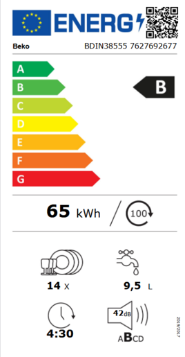 Beko perilica posuđa BDIN38555 RA