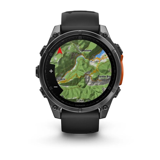 Garmin Fenix 8 AMOLED, Tamnosivi uz crni silikonski remen, 010-02904-00, pametni sat RA
